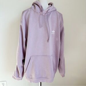 Adidas Men’s Lavender Purple Pullover Hoodie with Logo Sleeve, size Large